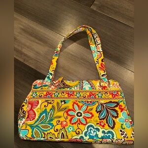 Vera Bradley Yellow Floral Multicolor Women's Bag Satchel Brand New